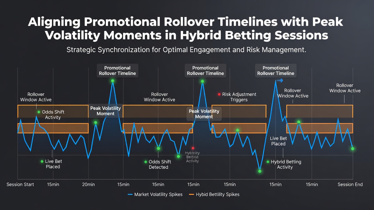 Visualisierung von Volatilitätskurven und Rollover-Fortschritt in hybriden Wett-Sessions