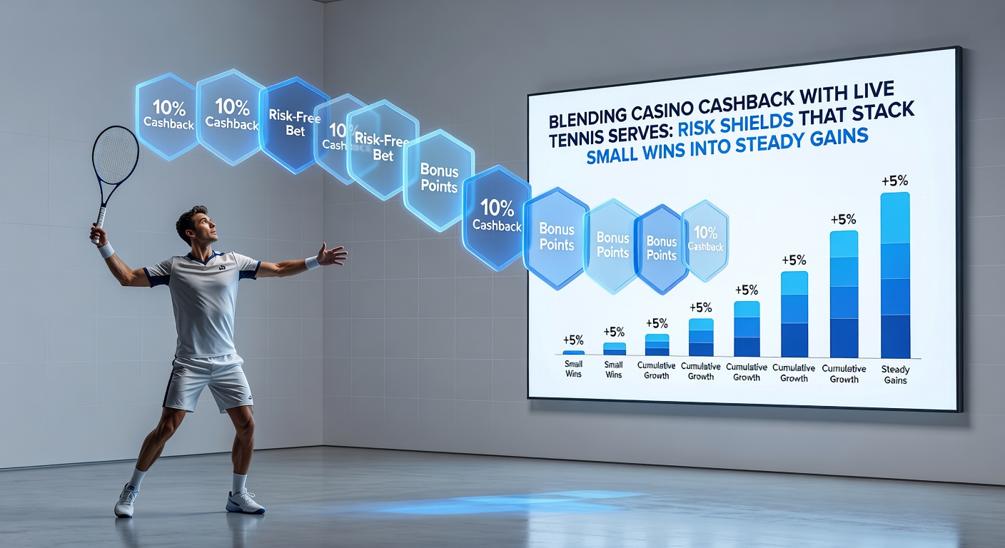 Detaillierte Infografik zu Cashback-Formeln und Serve-Statistiken in einem Tennis-Match
