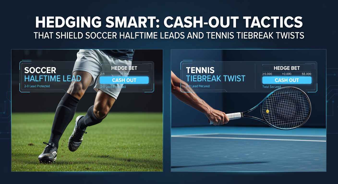 Fußballspieler feiert Halbzeitführung während Tennisspieler in einem intensiven Tiebreak kämpft