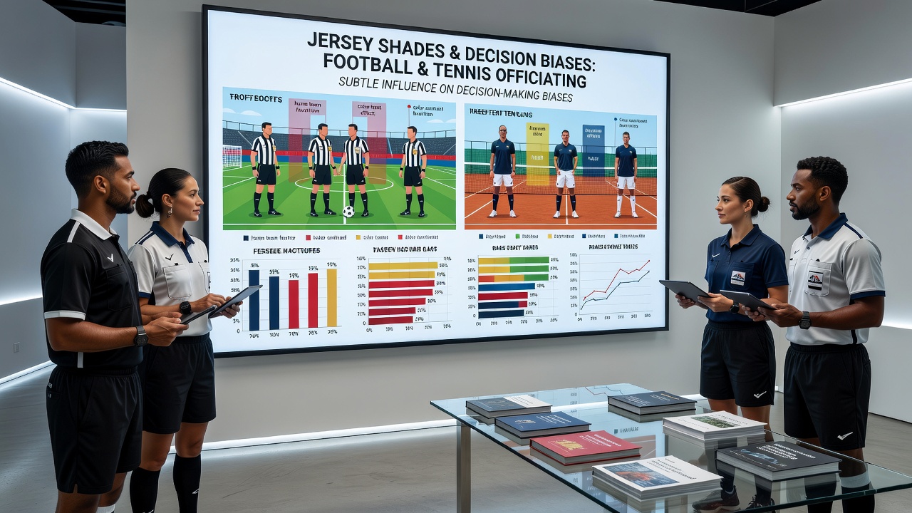 Einfluss von Jersey-Schattierungen auf Tennis-Schiedsrichter
