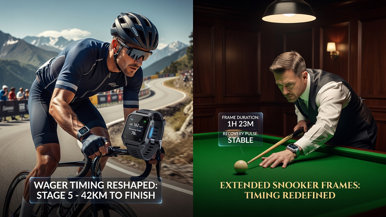 Wearable Recovery-Tracker im Einsatz bei Athleten während einer Radrenntour und Snooker-Session